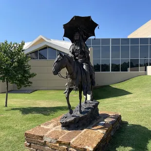 Beautiful statue near the front entrance to the museum