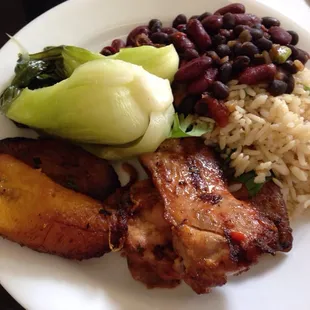 Peruvian chicken lunch.