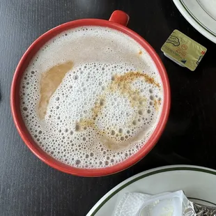 Macchiato with almond milk