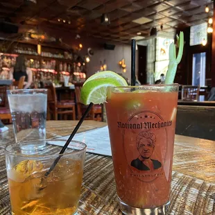 Maple Old Fashioned and Bloody Mary