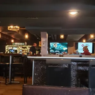 the bar area