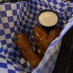 Wings, $1 each on Mondays.