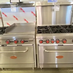 Centaur 6 Burner Range with 24" griddle Centaur 6 Burner Range