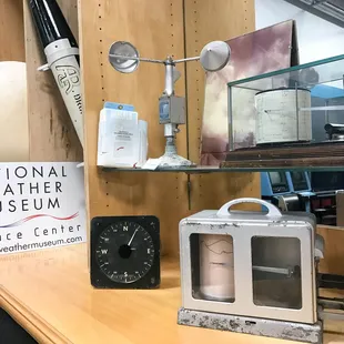 Just a handful of the many weather forecasting artifacts in the museum