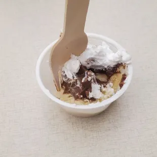 Sample of their chocolate creme pie.