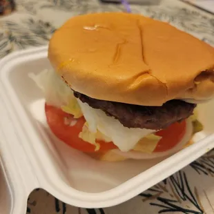 Regular hamburger