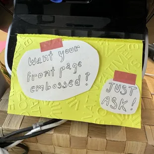 What a wonderful service and a reminder where you got your book from