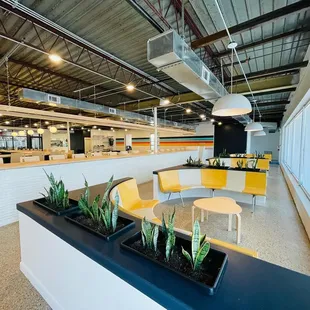 the interior of a coffee shop