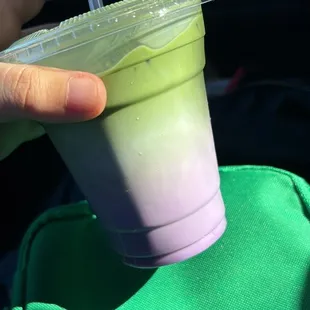 Ube Matcha Oat Milk Latte
