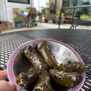 Stuffed grape leaves