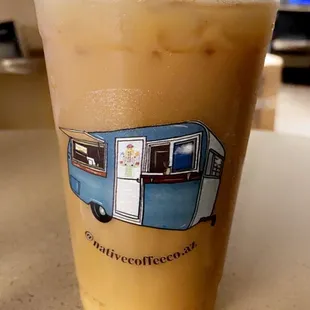 Churro caramel macchiato