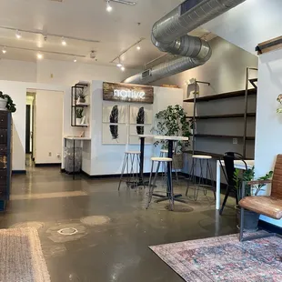 a living room and kitchen