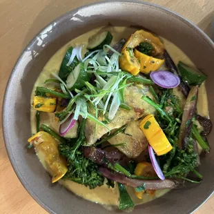 Coconut Curry Cod with Garlic Rice