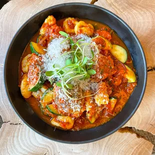 Lamb Meatballs and Ricotta Gnocchi with Butternut Squash, Roasted Tomato Sauce, and Parmesan Cheese *Dinner Exclusive*