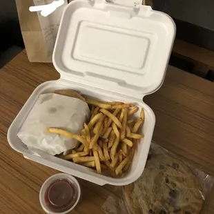 The Real Nashville Hot sandwich and seasoned fries