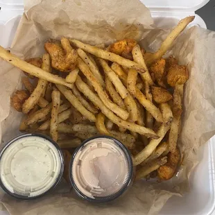 Buffalo fries, or just Fries you decide.