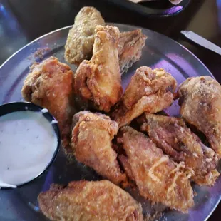 Salt and vinegar powdered wings