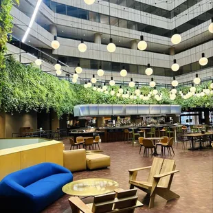 Inside food hall