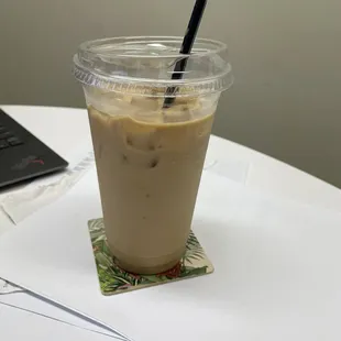 Large iced latte