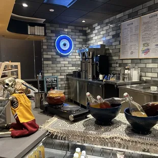 interior, sushi and sashimi