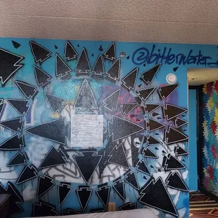 Every wall is a different painting loving it!