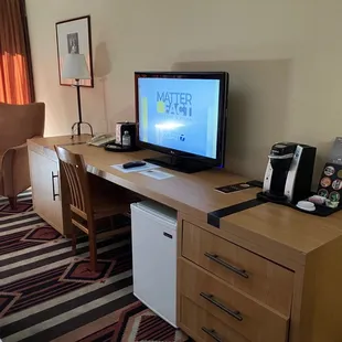 desk tv area, regular room