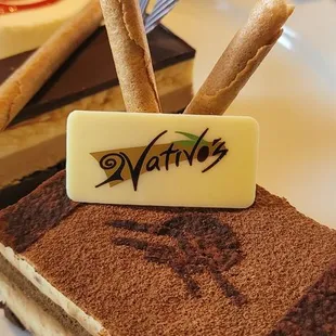 a piece of cake on a plate