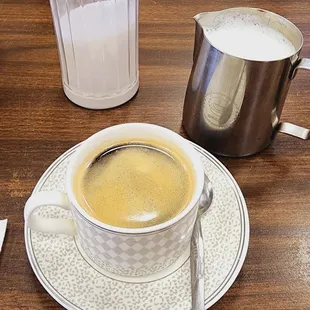 Ehtiopian coffee with frothed milk