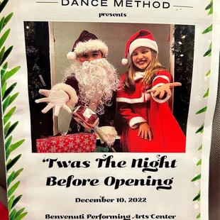 Here for my granddaughter's annual holiday dance performance