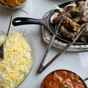 Keema Naan Seekh Kebab