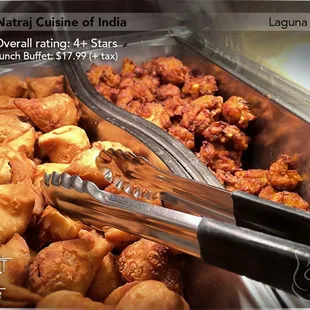 Buffet chaffing pans - For the $$; great value! A good way to try a little bit of everything, especially if you&apos;re not familiar w/the menu.