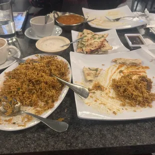 I had the Lamb Biryani and my friend had the Chana Tikka Masala!!