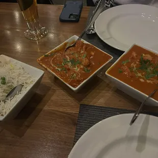 Chicken Makhani (Butter Chicken) &amp; Chicken Tikka Masala
