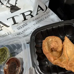 Delicious veggie samosas!