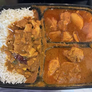 Two Item Combination Meal (Chicken Curry + Chicken Vindaloo)