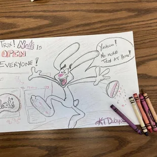 Silly Rabbit, Breakfast at Nat's is better than Trix!