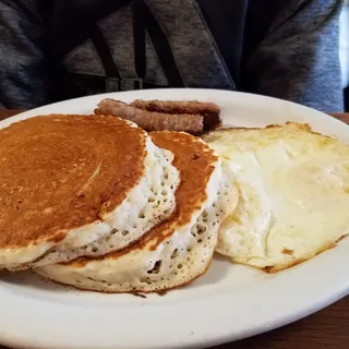 Waffle, 2 Eggs, 2 Bacon or 2 Sausage