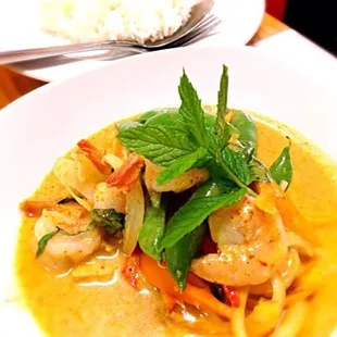 yellow curry shrimp