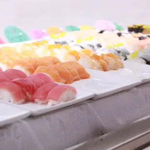 sushi, food, sashimi, sushi and sashimi