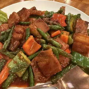 Pad Prik King Dinner