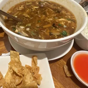Hot and Spicy Hot &amp; Sour Soup Dinner