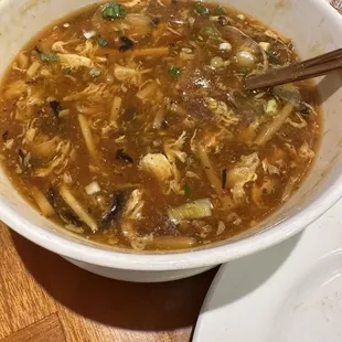 Spicy Hot &amp; Sour Soup Dinner