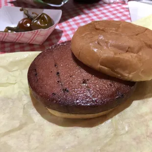 Small smoked bologna sandwich