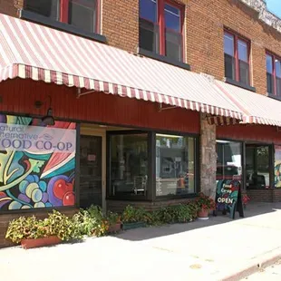 the outside of the building