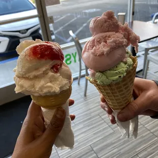 Single and double scoop