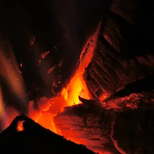 Our little fire at the black bear lodge fire pit!