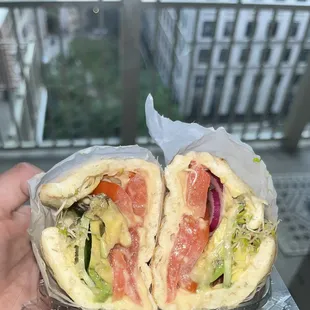 Mediterranean veggie  Mediterranean Middy Vegetarian Specialty Sandwich