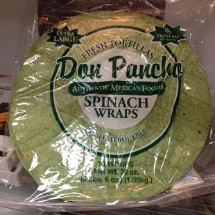 a tortilla wrapped in plastic