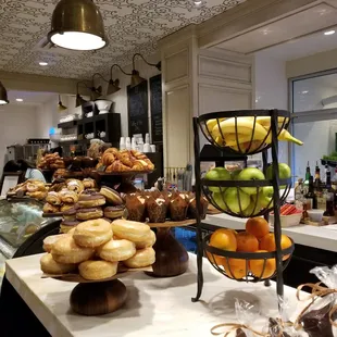 Beautiful interior, just wish the pastries were covered.