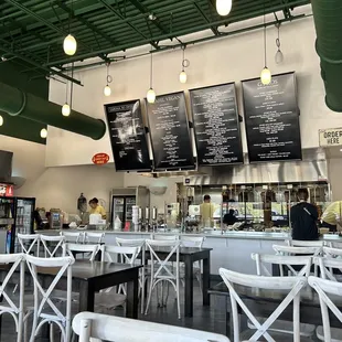  the interior of a restaurant